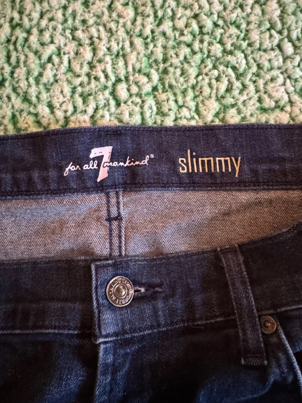 7 For All Mankind‎ Men's Dark Blue Straight Jeans Size 36